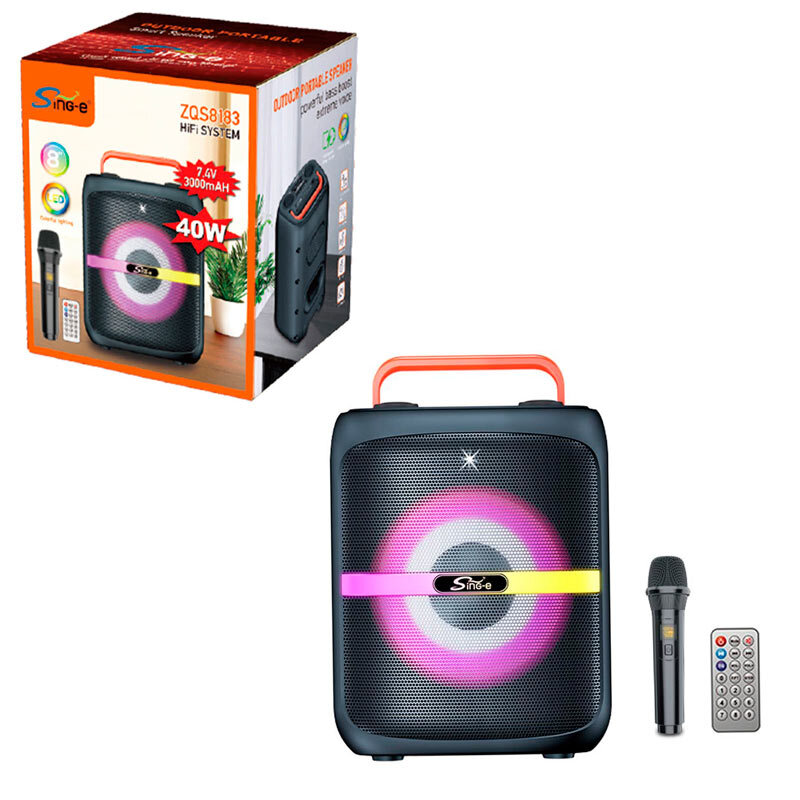 اسپیکر بلوتوثی سینگ ای ZQS8183 + میکروفون و ریموت کنترل