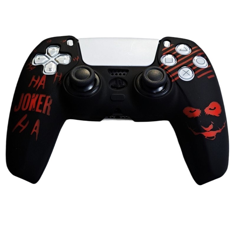 روکش دسته بازی Deadskull PS5 طرح Joker مشکی قرمز