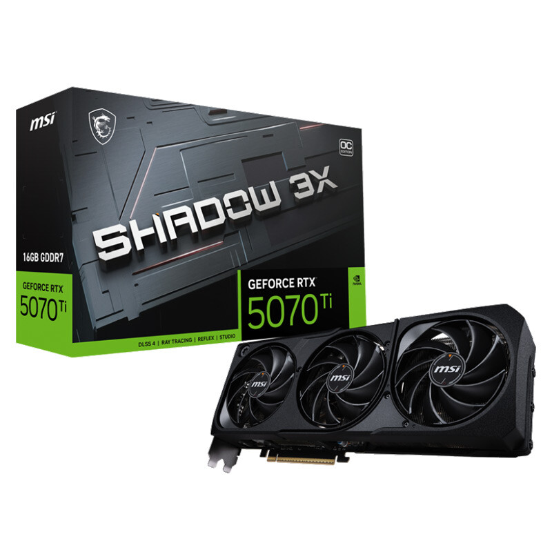 کارت گرافیک MSI GeForce RTX 5070 Ti Shadow 3X OC 16GB GDDR7 256Bit