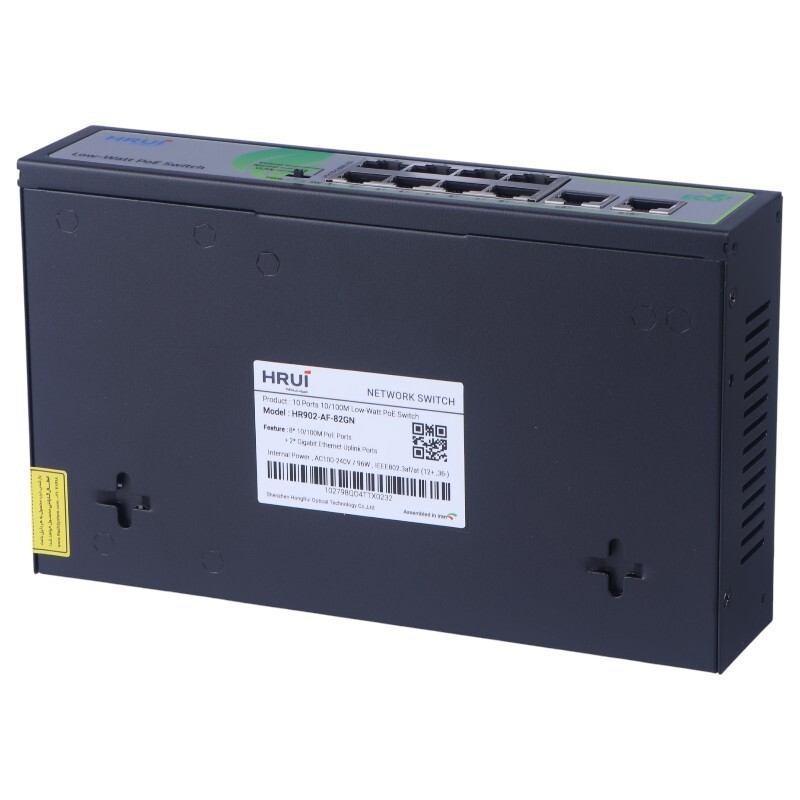 سوییچ 10 پورت POE اچ آر یو آی HR902-AF-82GN
