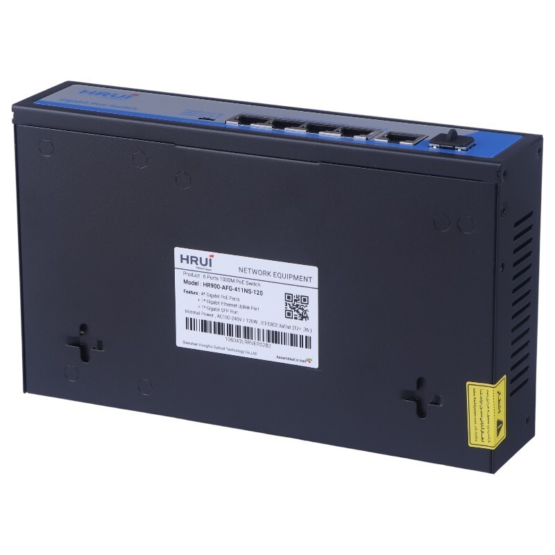 سوییچ 6 پورت POE اچ آر یو آی HR900-AFG-411NS-120