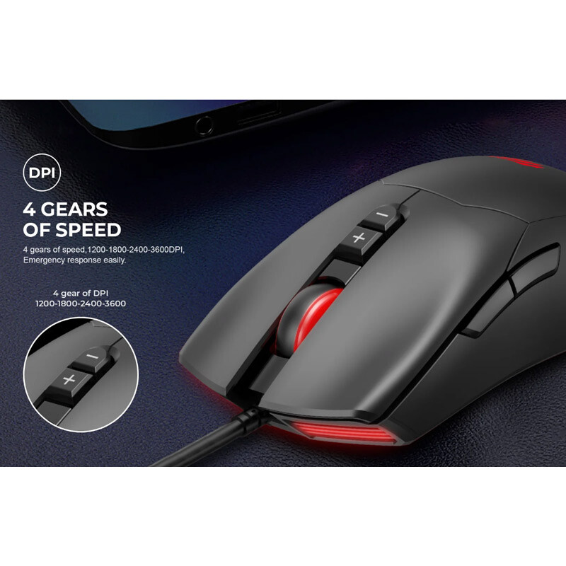 کیبورد و موس گیمینگ هویت Gamenote KB889CM + پد موس