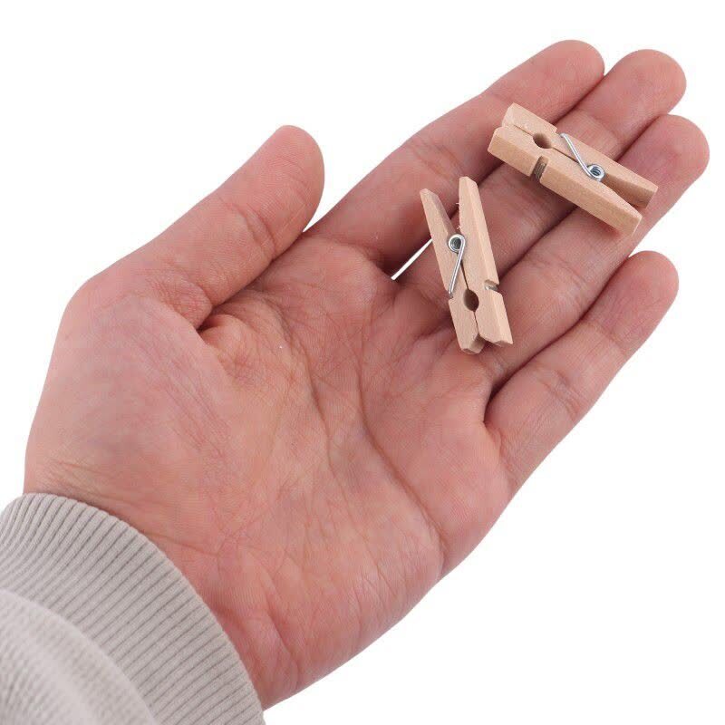 گیره چوبی ساده کوچک Alef بسته 5 عددی