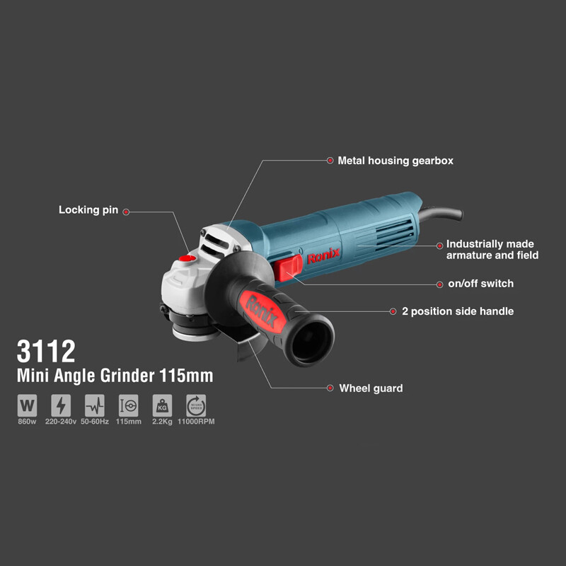 مینی فرز 860 وات رونیکس 3112