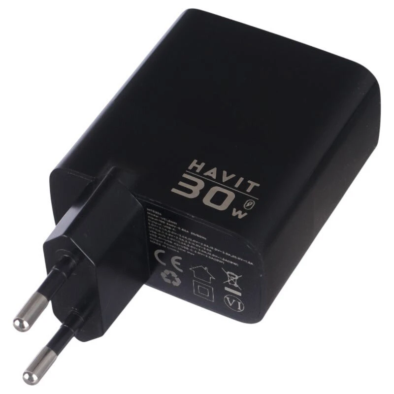 شارژر دیواری 30 وات هویت UCLE001 GaN PD 3A