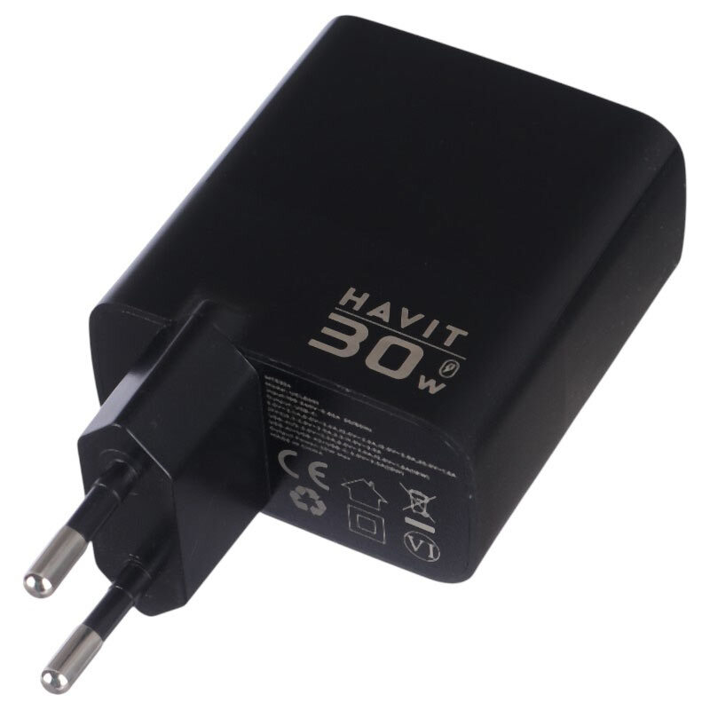 شارژر دیواری 30 وات هویت UCLE001 GaN PD 3A