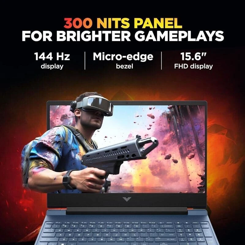 لپ تاپ گیمینگ اچ پی 15.6 اینچی Victus 15 fb3120AX Ryzen 7 7445HS 16GB 512GB SSD RTX3050