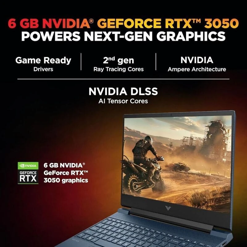 لپ تاپ گیمینگ اچ پی 15.6 اینچی Victus 15 fb3120AX Ryzen 7 7445HS 16GB 512GB SSD RTX3050