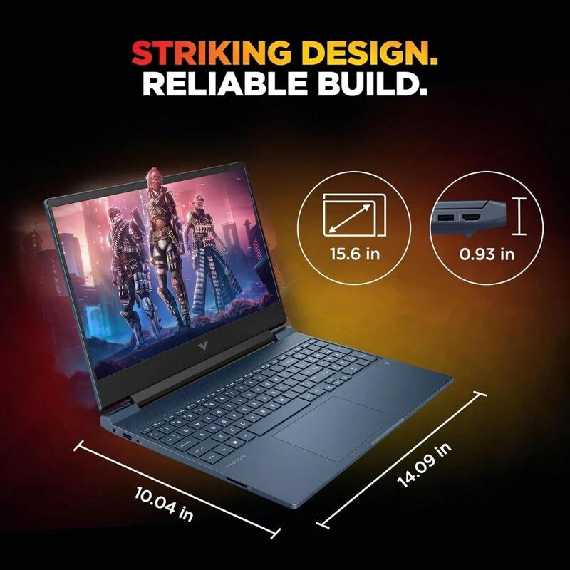 لپ تاپ گیمینگ اچ پی 15.6 اینچی Victus 15 fb3120AX Ryzen 7 7445HS 16GB 512GB SSD RTX3050