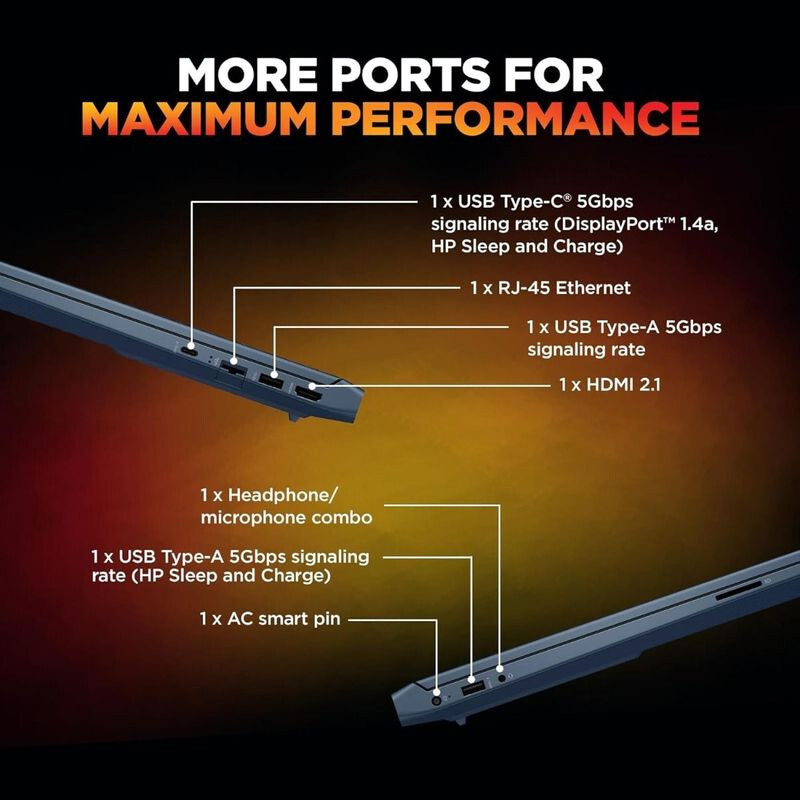 لپ تاپ گیمینگ اچ پی 15.6 اینچی Victus 15 fb3120AX Ryzen 7 7445HS 16GB 512GB SSD RTX3050