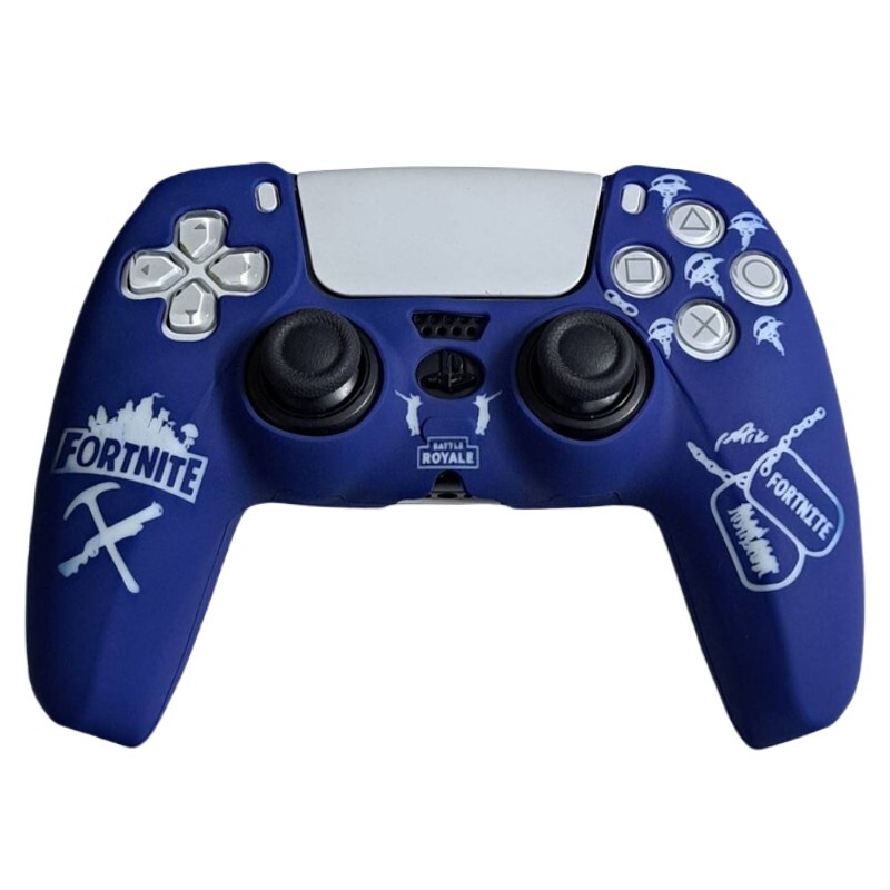 روکش دسته بازی Deadskull PS5 طرح Fortnite زمینه آبی