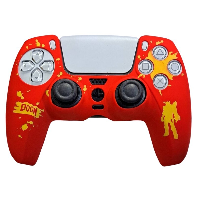 روکش دسته بازی PS5 طرح DOOM قرمز