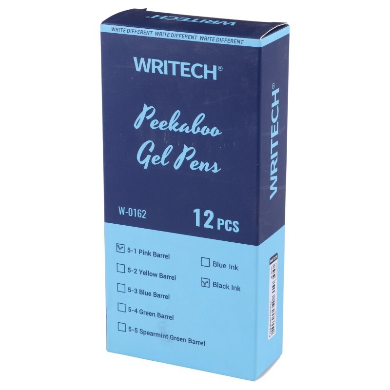 خودکار ژله ای رایتک 0.7 میلی متر Peekaboo W-0162 بسته 12 عددی