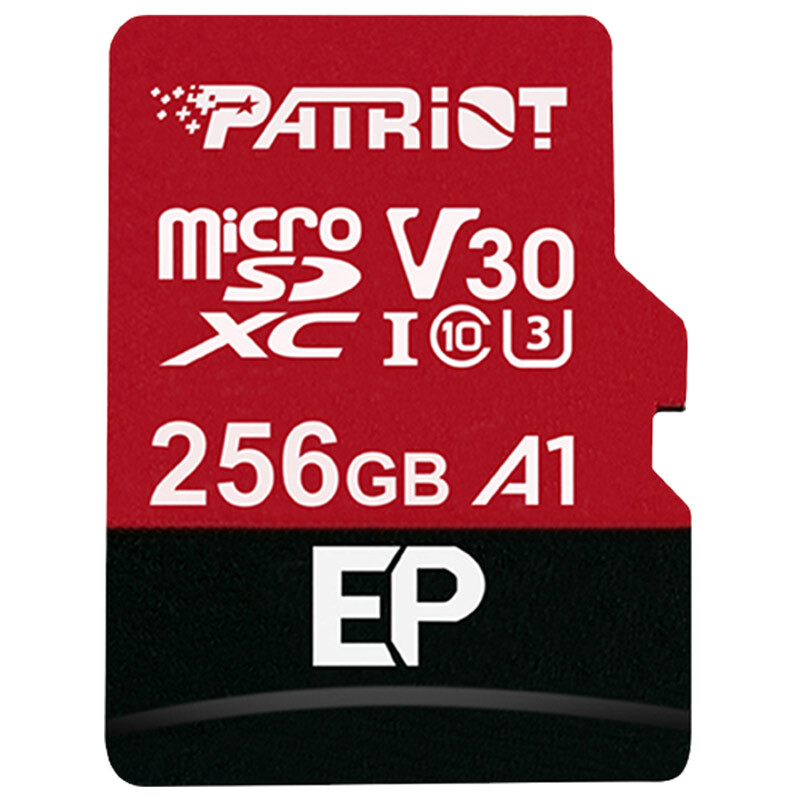 رم میکرو 256 گیگ پاتریوت Patriot EP A1 V30 U3 C10 90MB/s + خشاب