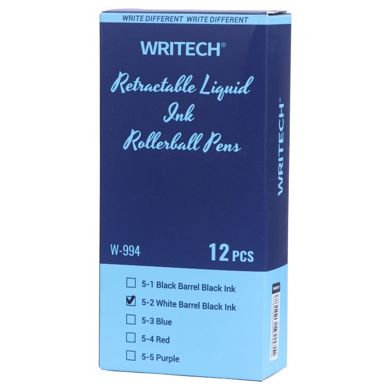 روان نویس رایتک 0.5 میلی متر Retractable Liquid W-994 بسته 12 عددی