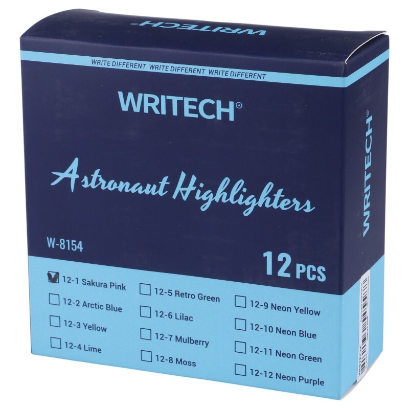 ماژیک هایلایت رایتک نوک تخت W-8154 بسته 12 عددی