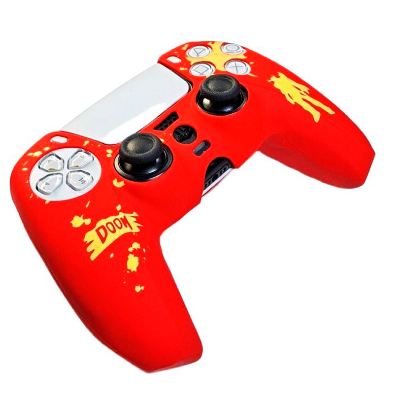 روکش دسته بازی PS5 طرح DOOM قرمز