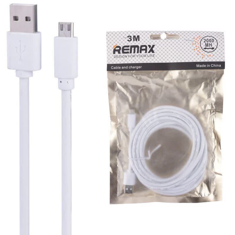 کابل میکرو یو اس بی ریمکس 2000MH طول 3 متر
