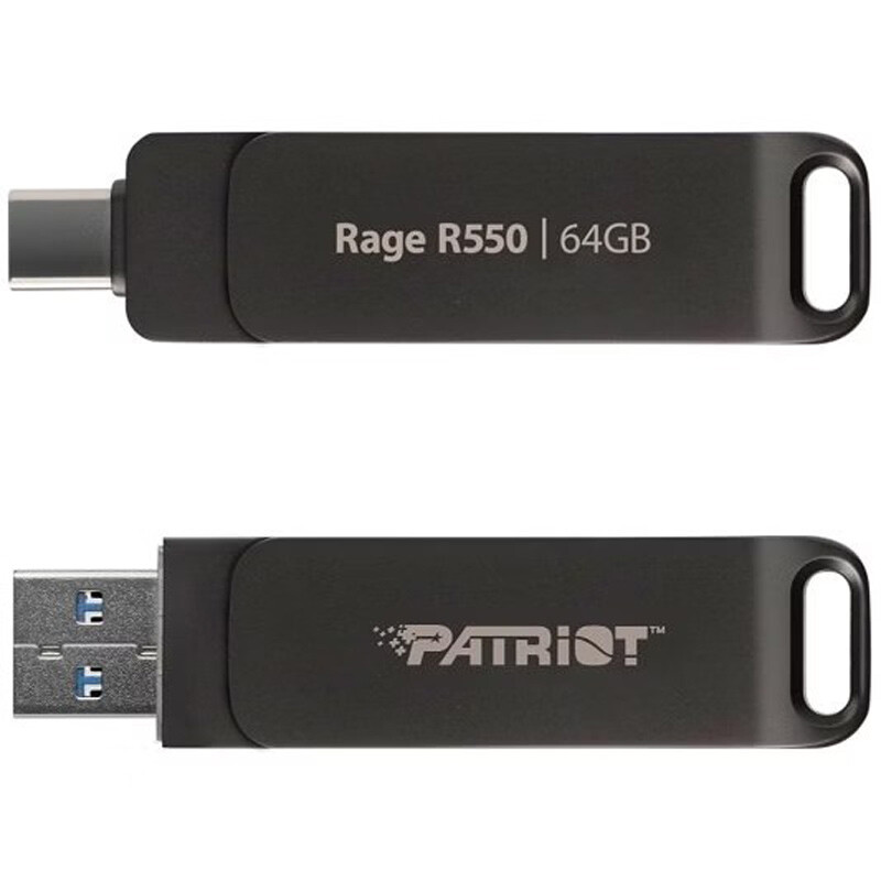 فلش 64 گیگ پاتریوت Patriot Rage R550 OTG Type-C USB3.2
