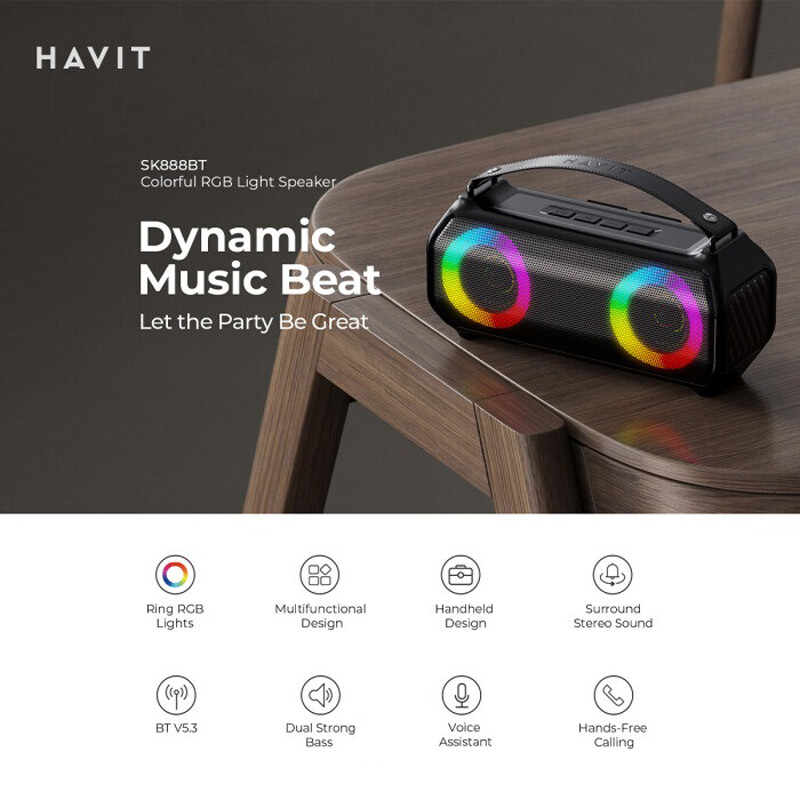 اسپیکر بلوتوثی هویت SK888BT
