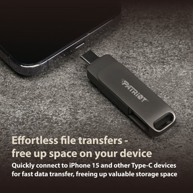 فلش 128 گیگ پاتریوت Patriot Rage R550 OTG Type-C USB3.2