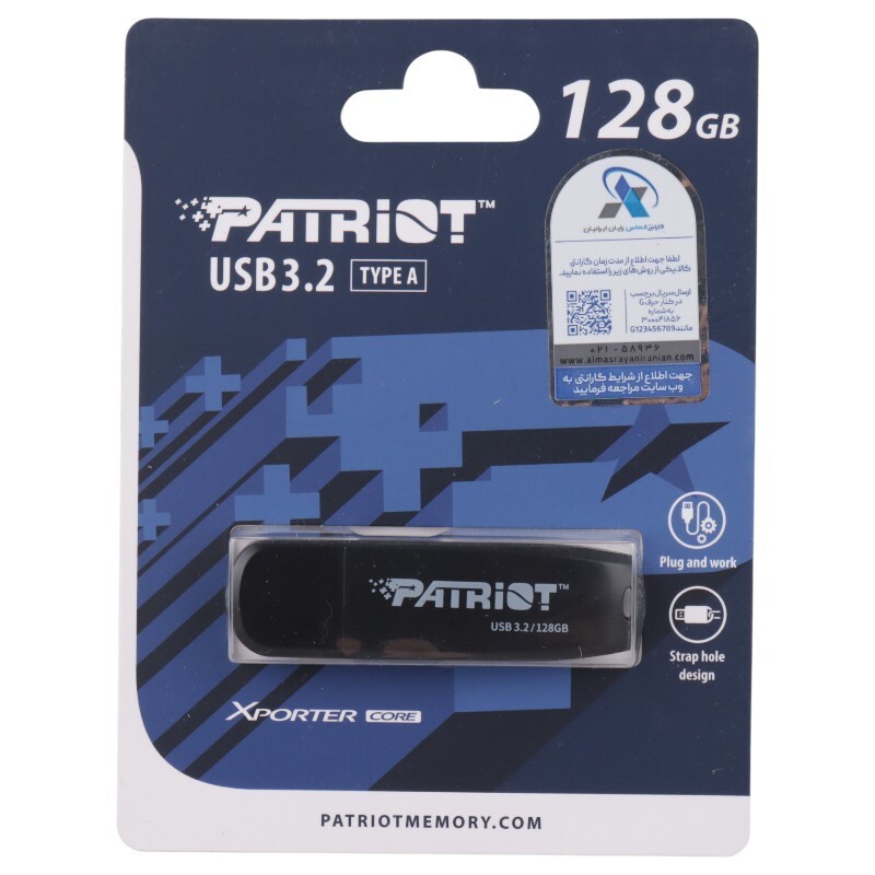 فلش 128 گیگ پاتریوت Patriot Xporter Core USB 3.2