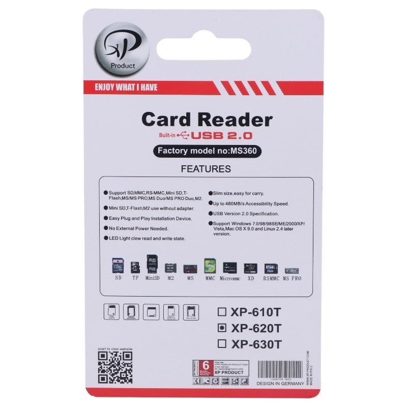 رم ریدر همه کاره XP-Product XP-620T