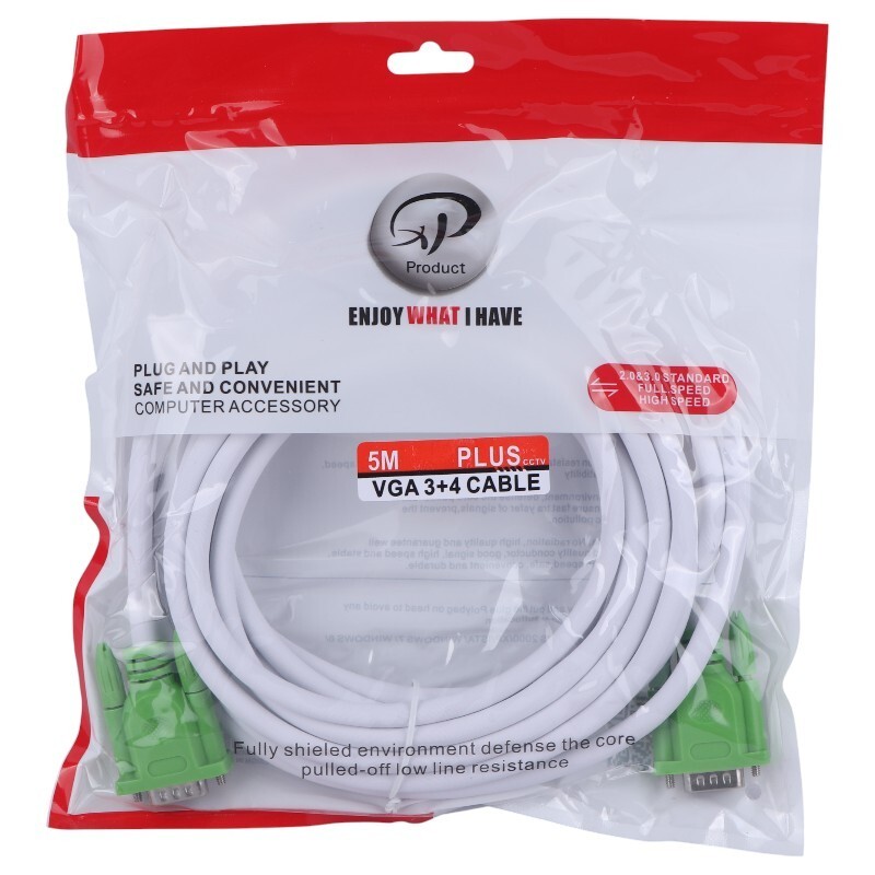 کابل VGA 3+4 ایکس پی پروداکت PLUS طول 5 متر