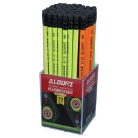 مداد مشکی پاک کن دار فلورسنت البرز بسته 72 عددی