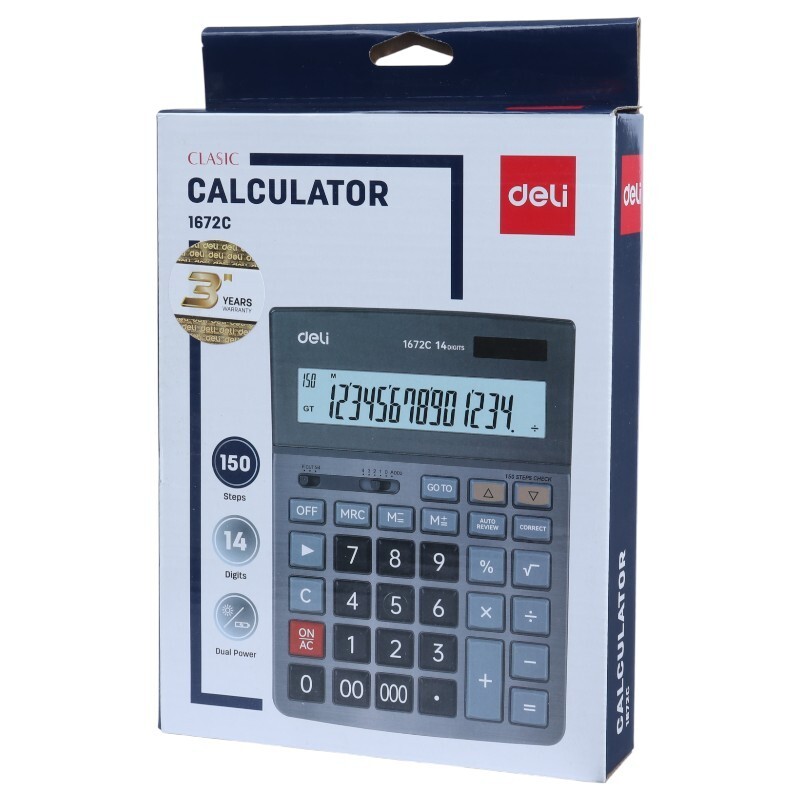 ماشین حساب دلی Deli 1672C