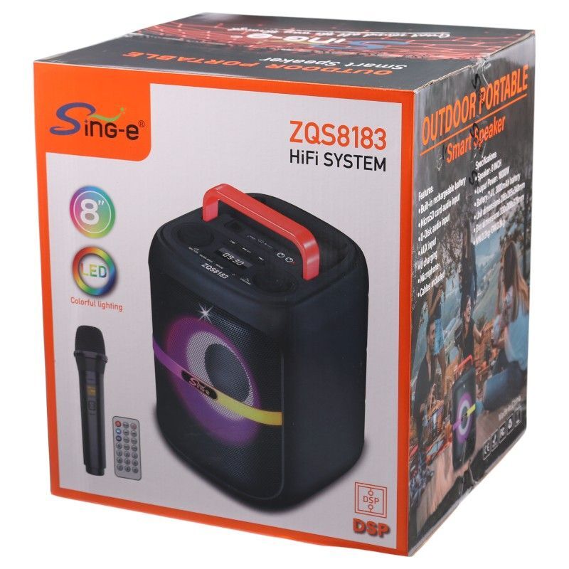 اسپیکر بلوتوثی سینگ ای ZQS8183 + میکروفون و ریموت کنترل