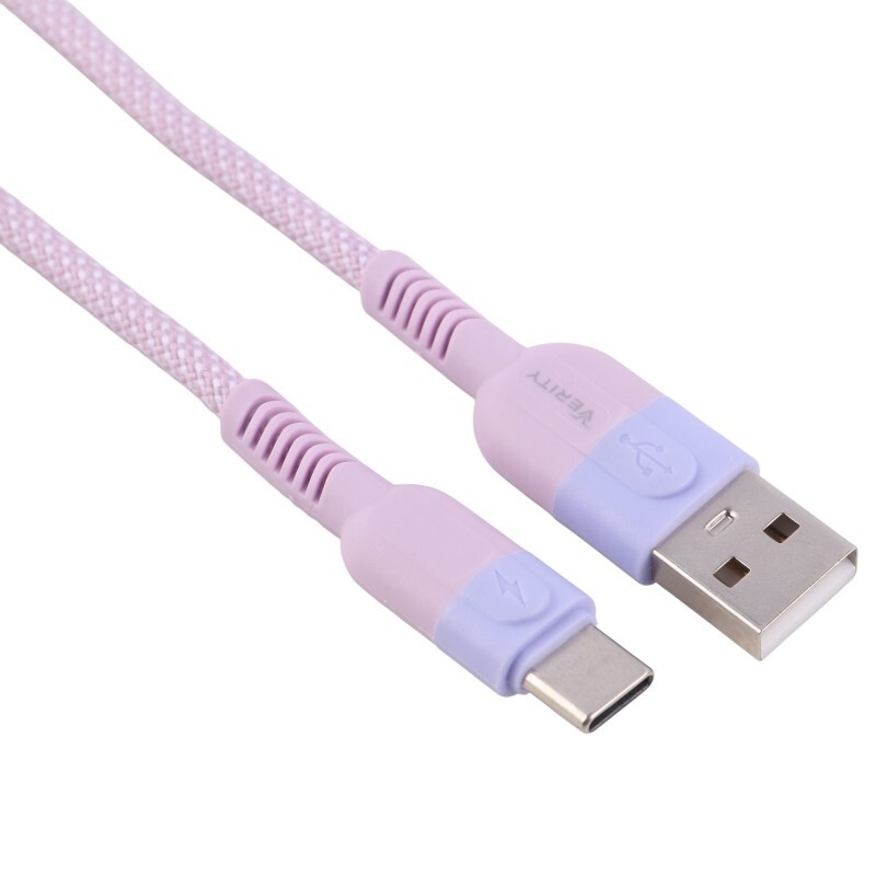 کابل تایپ سی فست شارژ 65 وات وریتی CB-3161T-W طول 1 متر