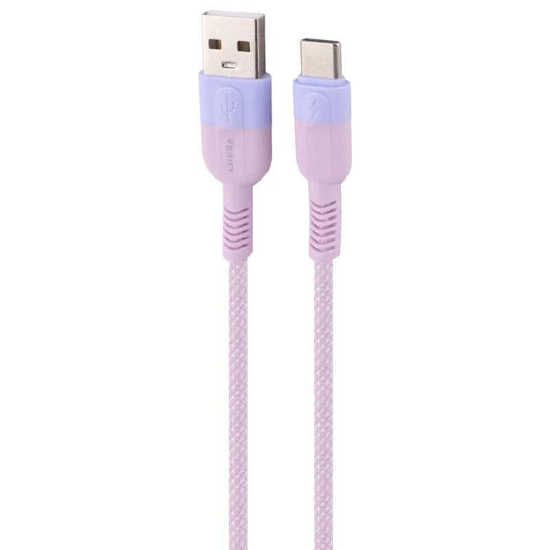کابل تایپ سی فست شارژ 65 وات وریتی CB-3161T-W طول 1 متر