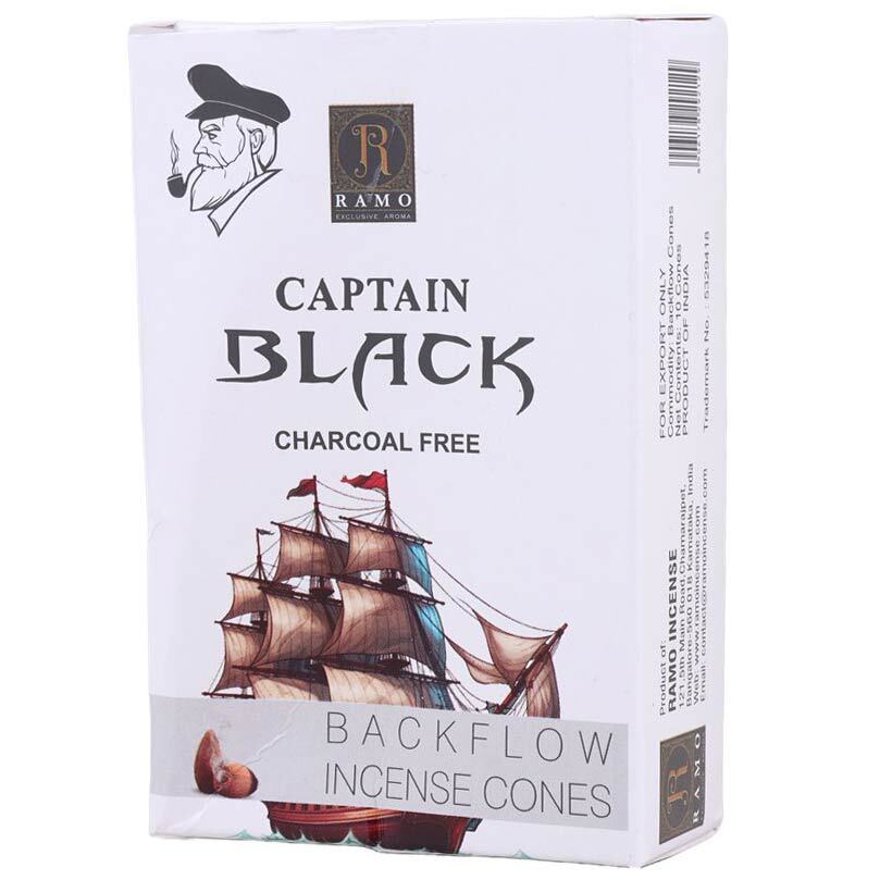 عود مخروطی کاپیتان بلک Ramo بسته 10 عددی