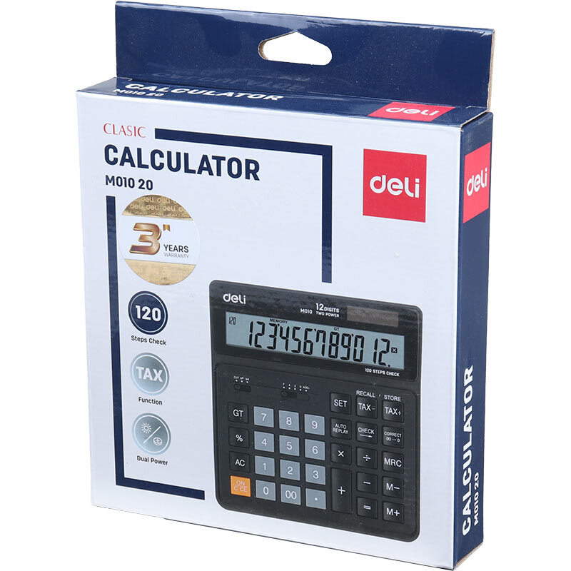 ماشین حساب دلی Deli Clasic M01020