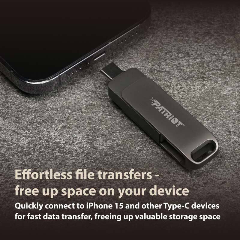 فلش 256 گیگ پاتریوت Patriot Rage R550 OTG Type-C USB3.2