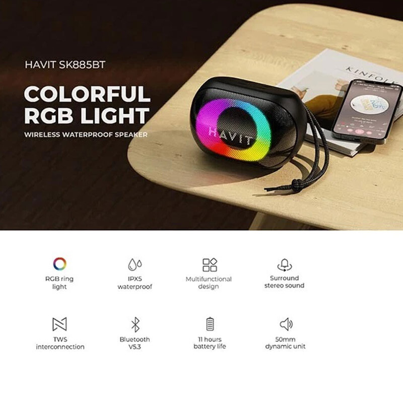 اسپیکر بلوتوثی هویت SK885BT