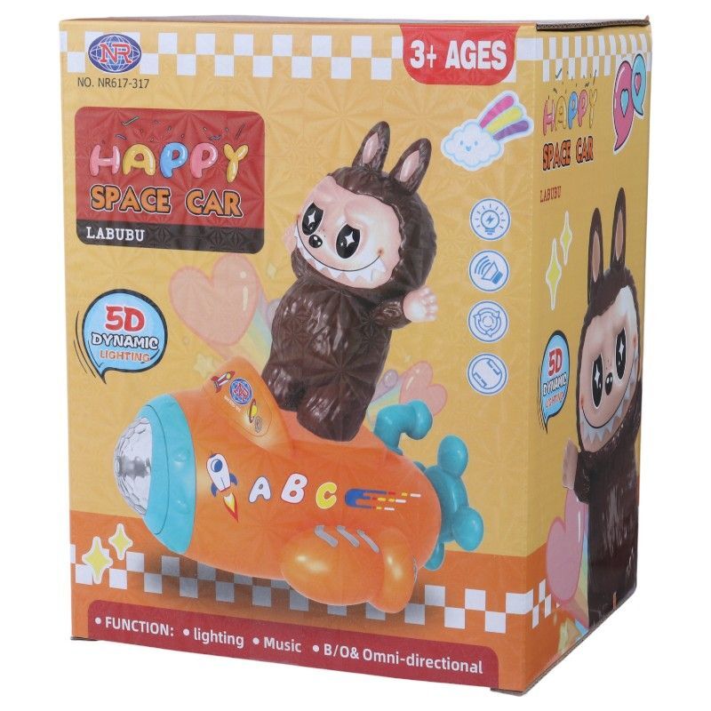 رقص نور موزیکال گردان طرح لبوبو هواپیما سوار Nan Rong Toys NR617-317 کد 128