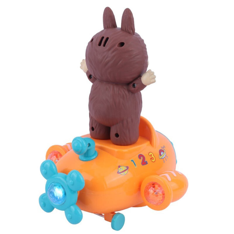 رقص نور موزیکال گردان طرح لبوبو هواپیما سوار Nan Rong Toys NR617-317 کد 128