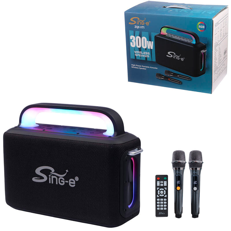 اسپیکر بلوتوثی سینگ ای ZQS V71 + میکروفون و ریموت کنترل