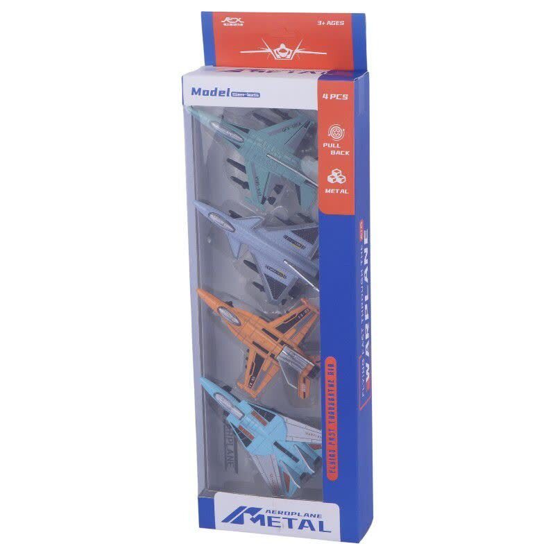 اسباب بازی فلزی جت Ke Xiao Warplane No.KX15-4 بسته 4 عددی