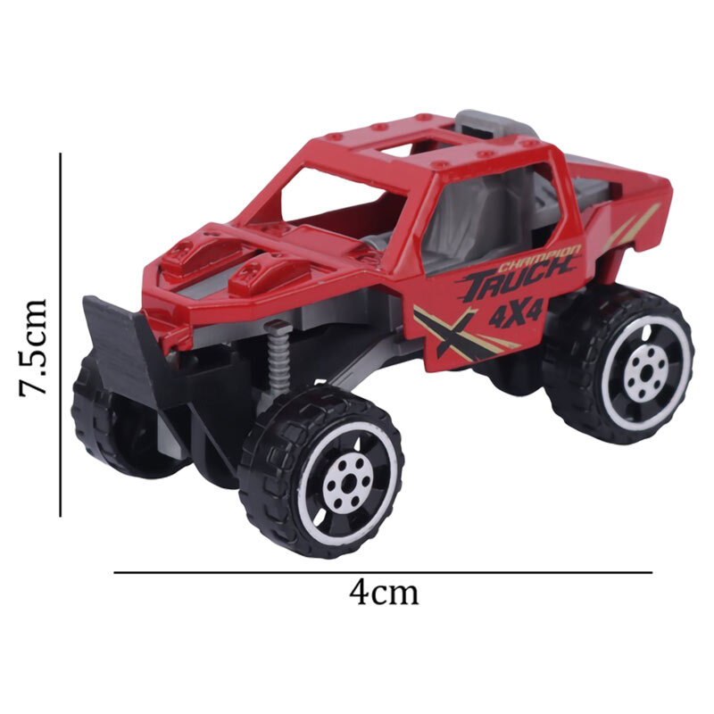 ماشین اسباب بازی فلزی آتش نشانی NO.1215A بسته 6 عددی