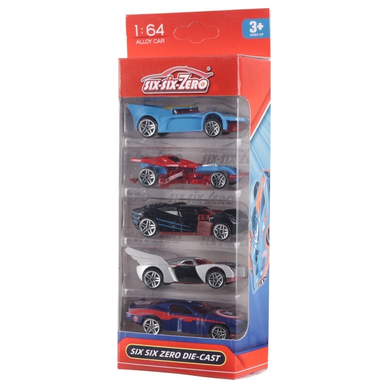 ماشین اسباب بازی فلزی Six Six Zero Die Cast No.660-S92 بسته 5 عددی