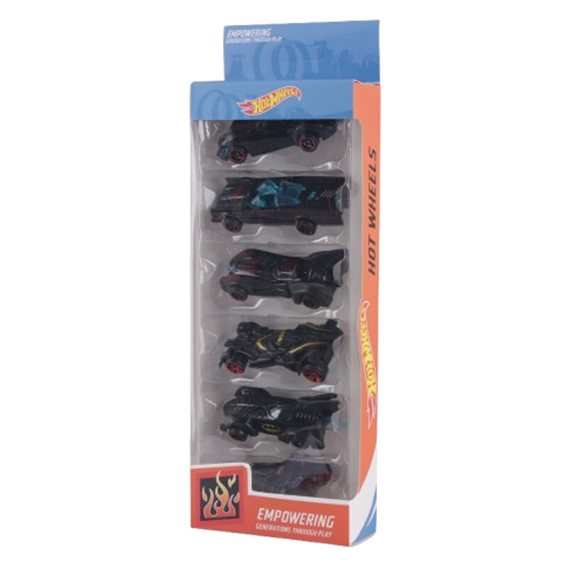 ماشین اسباب بازی فلزی بتمن هات ویلز No.8161 بسته 6 عددی