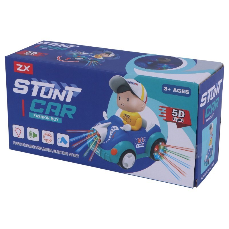 اسباب بازی ماشین موزیکال چرخشی Stunt Car NO.ZX528-8 کد 131