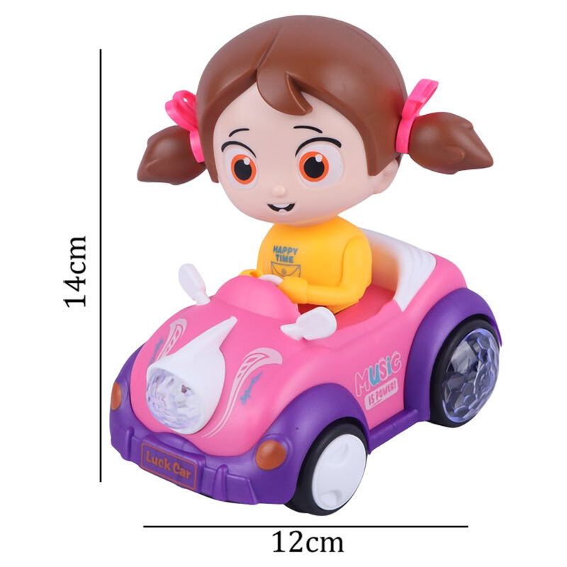 اسباب بازی ماشین موزیکال چرخشی Girls Stunt Car NO.ZX528 کد 132