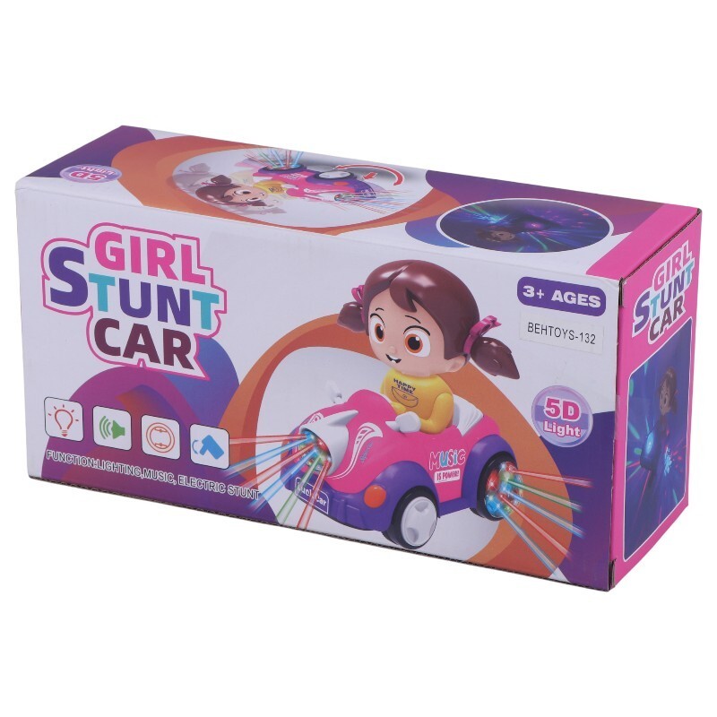 اسباب بازی ماشین موزیکال چرخشی Girls Stunt Car NO.ZX528 کد 132