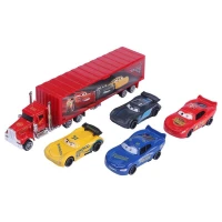 ماشین اسباب بازی قدرتی تریلی خودرو بر مک کویین Cars 3 Alloy No.1314-1 بسته 5 عددی