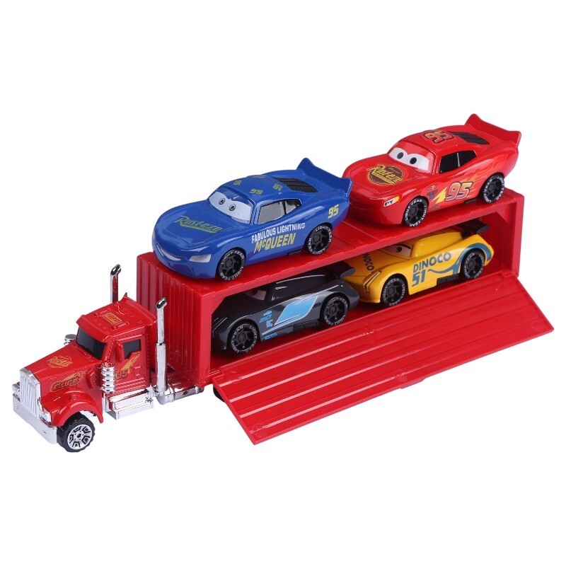 ماشین اسباب بازی قدرتی تریلی خودرو بر مک کویین Cars 3 Alloy No.1314-1 بسته 5 عددی