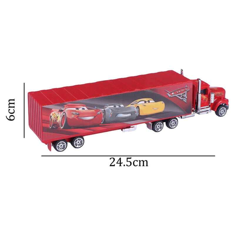 ماشین اسباب بازی قدرتی تریلی خودرو بر مک کویین Cars 3 Alloy No.1314-1 بسته 5 عددی